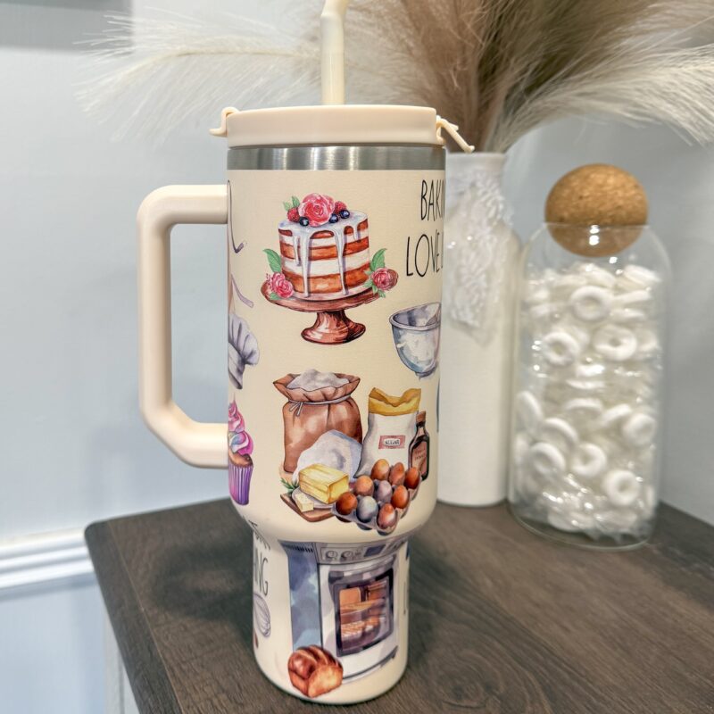 Friande 40 oz “Bake You Happy” NewGen Tumbler - Image 2